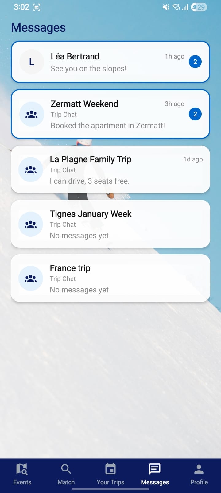 Chats and direct messages